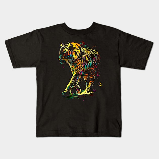 Psychedelic Tiger #1 Kids T-Shirt by Butterfly Venom